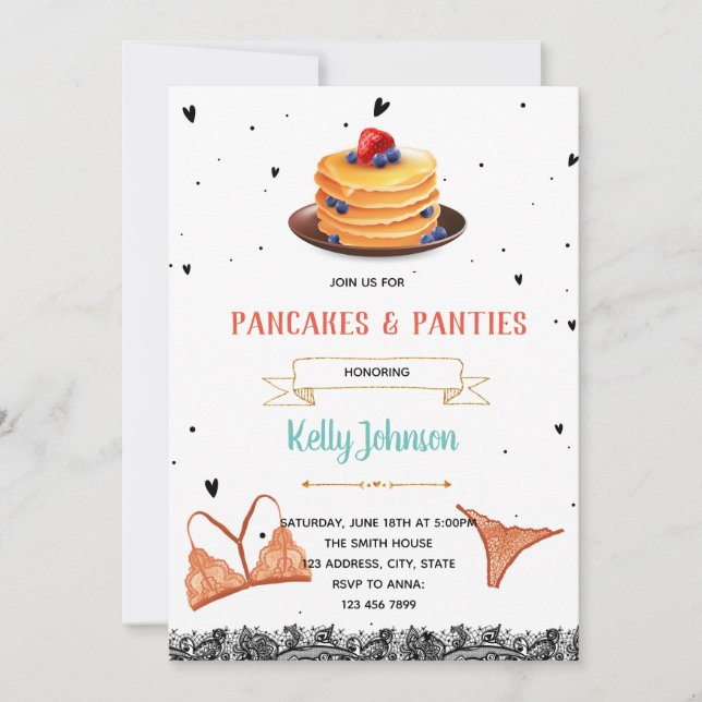 Invitation Pancake Lingerie (Devant)