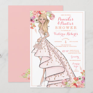 Invitation Pancakes et culottes de mariée en glam Lingerie Do