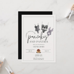 Invitation Pancakes et culottes lingerie nuptiale douche