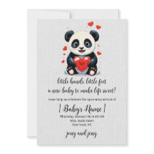 Panda avec un cœur - Peinture d'amour adorable