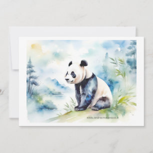 Invitation Panda porte bonne chance