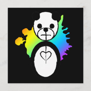 Invitation panda splatz