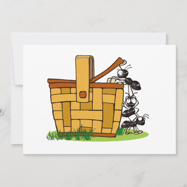 Invitation Panier de pique-nique (Devant)