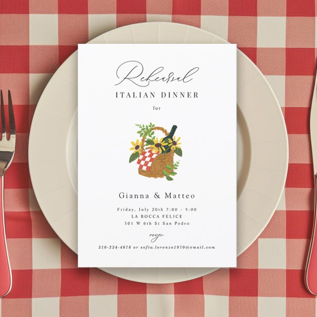 Invitation Panier de pique-nique de répétition (Créateur téléchargé)