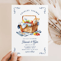 Panier de pique-nique Marine Blue Couples Fête des