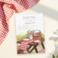 Panier de Table de Pique-Nique Été Rouge 21e Anniv