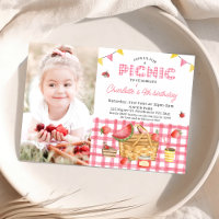 Panier Pique-nique En vichy rose Photo Pique-nique