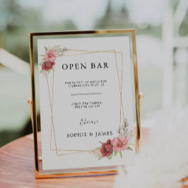 Invitation Panneau à barres ouvertes, Rose Funny panneau à ba