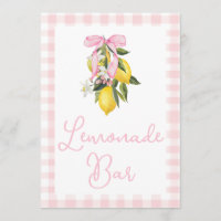 Panneau de Baby Shower La Dolce Vita Citron Rose