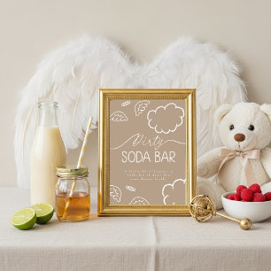 Invitation Panneau de bar de soda sale beige Little Piece of