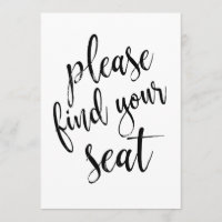 Panneau de calligraphie abordable 'Trouvez votre s