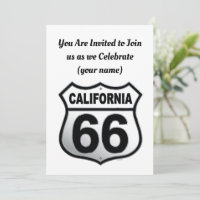 panneau de la route 66 de Californie