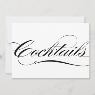 Invitation Panneau de mariage élégant et calligraphié pour co