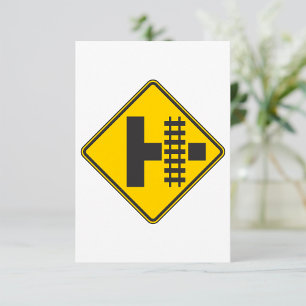 Invitation Panneau de signalisation routière d'annonce de pas