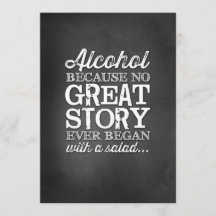 Panneau de table 5x7 Chalkboard Alcool Parce que