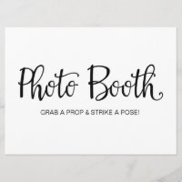 Panneau Mariage de calligraphie "Photo Booth"