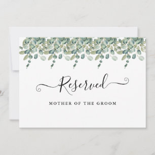 Invitation Panneau réservé aquarelle florale de jardin d'été