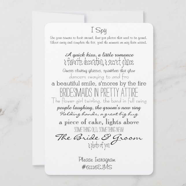 Invitation Panneaux Instagram (Devant)