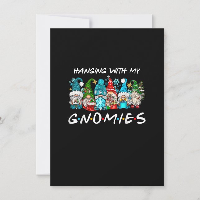 Invitation Panser Avec Mes Gnomies Chemise De Noël Gnome Chri (Devant)