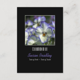 Invitation Pansies 2 Service commémoratif des célébrations de