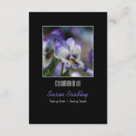 Invitation Pansies 3 Service commémoratif des célébrations de