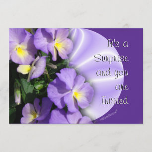 Invitation Pansy 1023 Invitation-personnaliser toute occasion