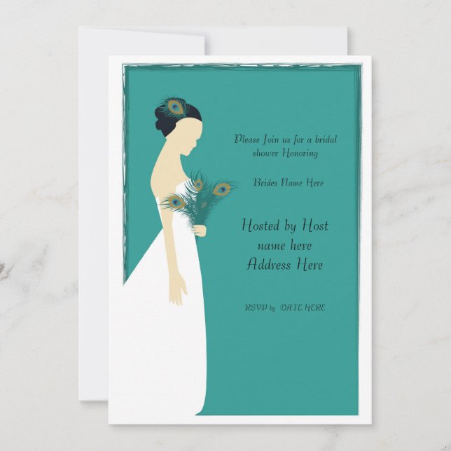 Invitation paon_bridal_invitation-01, Joignez-vous à nous pou (Devant)