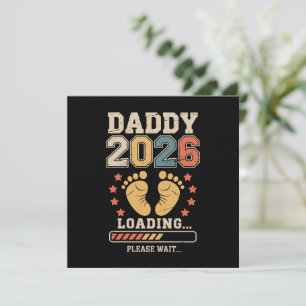 Invitation Papa 2026 Chargement Annonce Bébé Papa Futur Papa
