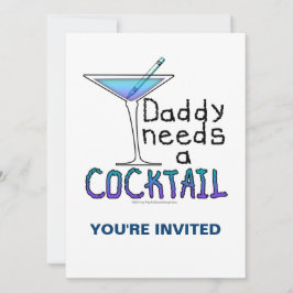 Invitation PAPA a besoin d'un cocktail