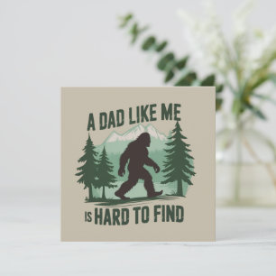 Invitation Papa Bigfoot Drôle Un Papa Comme Moi Est Dur à Tro