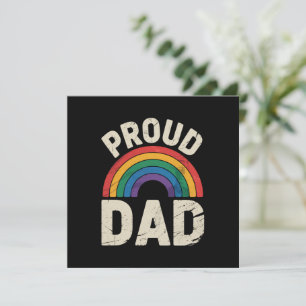 Invitation Papa fière LGBTQ Fierté gay Fierté LGBT allié Fête