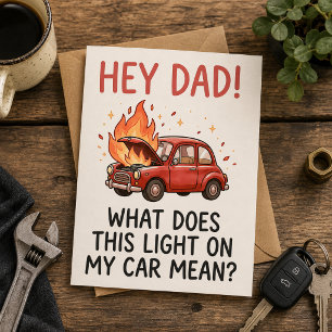 Invitation « Papa, que signifie ce voyant sur ma voiture ? »C