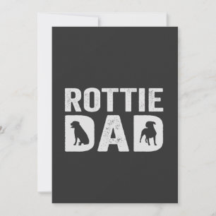Invitation Papa Rottweiler Drôle Cadeau Fête des Pères Chien 