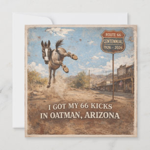 Invitation Papeterie de l'âne du désert d'Oatman Arizona