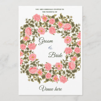 Invitation Papeterie de mariage florale botanique fantaisiste