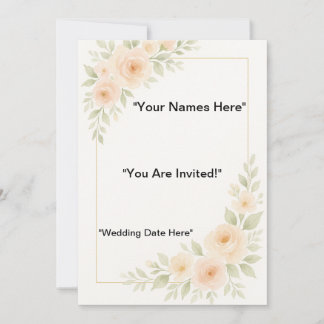Invitation Papeterie Mariage minimaliste