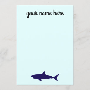 Invitation Papeterie personnalisée pour requins pour garçons