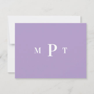 Invitation Papeterie personnelle élégante avec monogramme pou