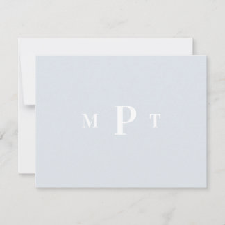Invitation Papeterie personnelle élégante avec monogramme pou