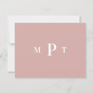 Invitation Papeterie personnelle élégante avec monogramme pou