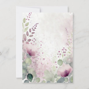 Invitation Papier à lettres de mariage floral aquarelle rose