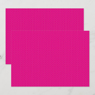 Invitation Papier d'emballage à pois rouge et rose avec unifo