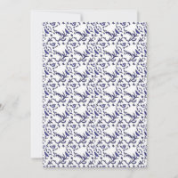 Papier d'emballage bleu et blanc avec un graphique