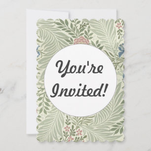 Invitation Papier peint floral de Larkspur de William Morris