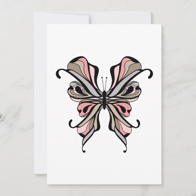 Invitation Papillon d'ouverture (Devant)