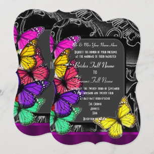 Invitation Papillon gothique alternatif