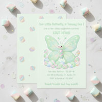 Papillon Guimauve Vert Menthe pour l'anniversaire