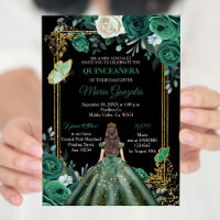Papillon quinceanera vert du chasseur mexicain