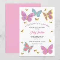 Papillon, Thèmes de Baby shower des filles,