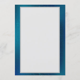 Invitation Papillons d'or sur un Arrière - plan bleu